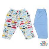 Baby Pajamas Truck & Car Sky Blue Color | Little Darling